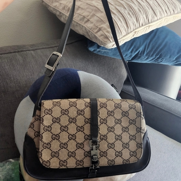 Gucci Jackie Vintage Canvas handbag /Shoulder bag - Picture 3 of 13